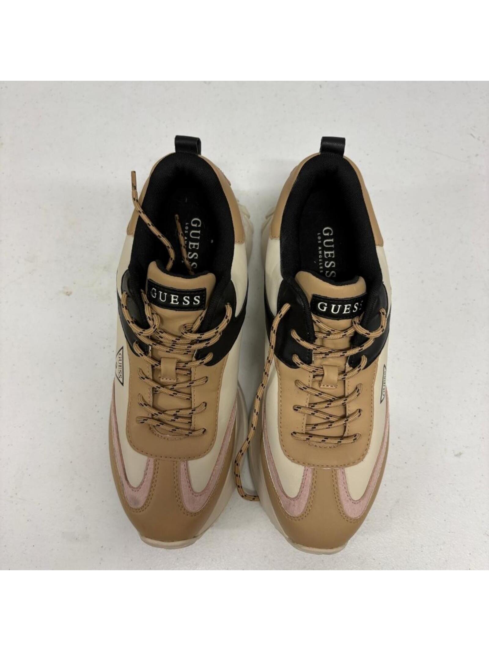Guess Wgoust-R Womens Platform Sneakers Size 10m Beige Pink Chunky Dad Shoes